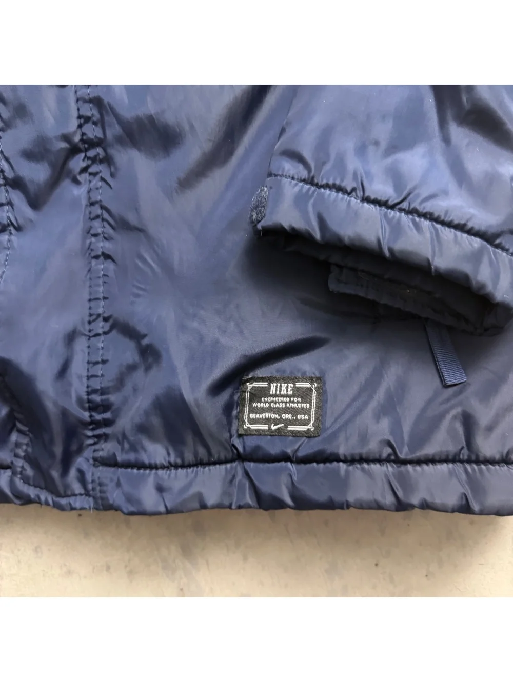 Nike Navy Orange Puffer Jacket Youth Large
